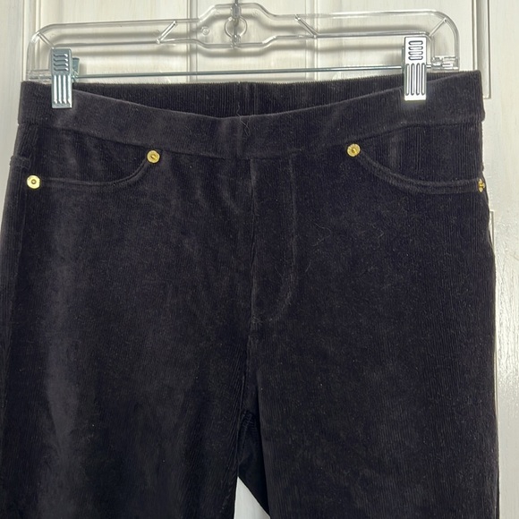 Michael Kors Black Corduroy like leggings M EUC - Picture 3 of 8
